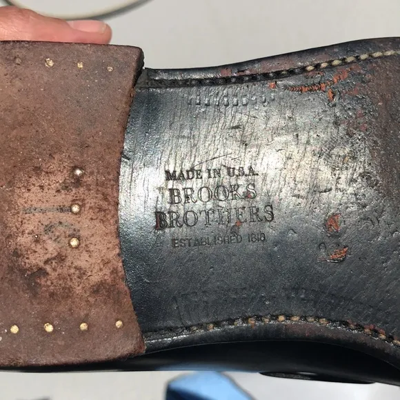 Alden/for Brooks Brother 00030 black Shell Cordovan 9.5/D used conditions