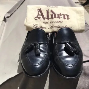 Alden/for Brooks Brother 00030 black Shell Cordovan 9.5/D used conditions