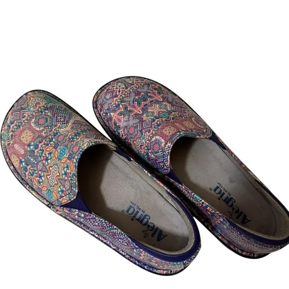 ALEGRIA Debra Electrified Sz38/8 Leather Professional NurseCNA Comfort Shoe