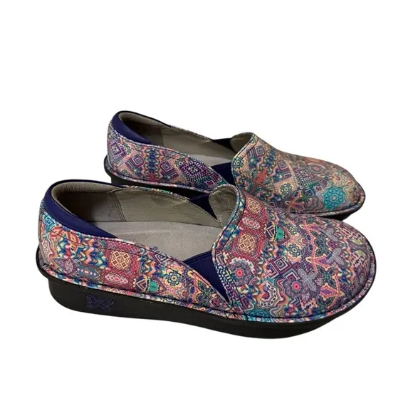 ALEGRIA Debra Electrified Sz38/8 Leather Professional NurseCNA Comfort Shoe