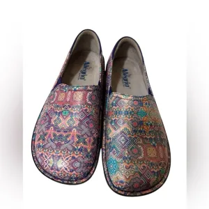 ALEGRIA Debra Electrified Sz38/8 Leather Professional NurseCNA Comfort Shoe