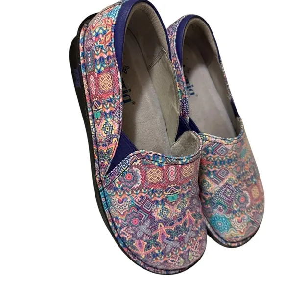 ALEGRIA Debra Electrified Sz38/8 Leather Professional NurseCNA Comfort Shoe