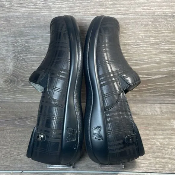 Alegria Keli Plaid To Meet You Pro Women’s Sz 11.5-12/EU 42 Black Plaid Clogs