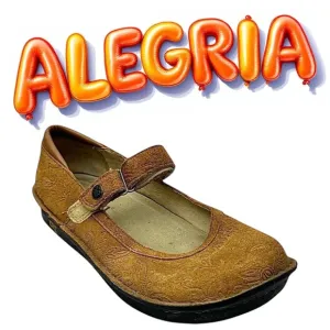 Alegria Womens  Comfortable Mules Clogs Strap Size 36 US 5.5 Pre-Owned Tan