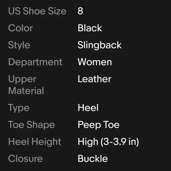 Alexander Wang Leather Peep Toe CHROME block Heeled Buckle Slingback Shoes 8