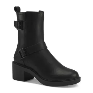 ALFANI Womens Black Buckle Accent Chantal Round Toe Block Heel Heeled Boots 11 M