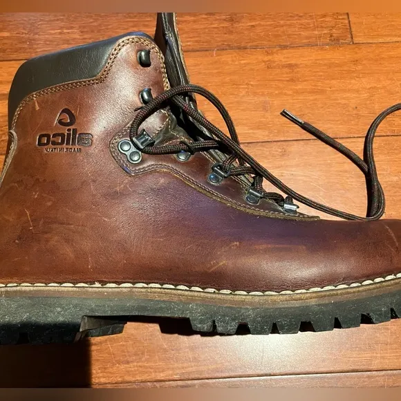 Alico Brown Leather Hiking Ankle Boots Mens Size 13