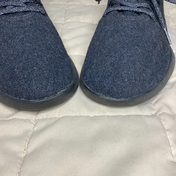 Allbirds Mens Natural Black Wool Runner Lace Up Low Top Sneaker Shoes Size 11