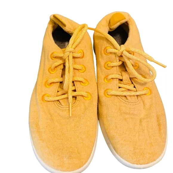 Allbirds Mens Wool Runner Tuke Yellow Running Shoes Size 9