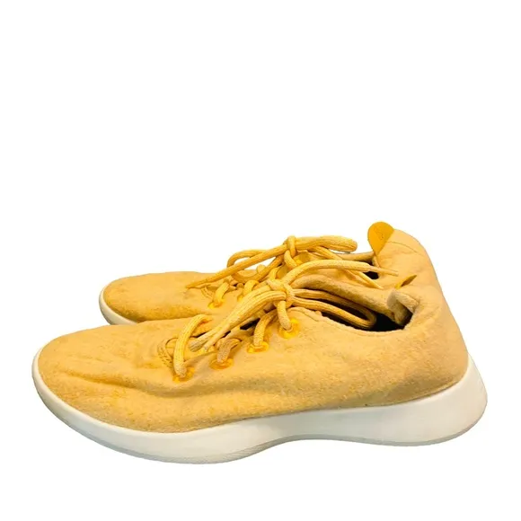 Allbirds Mens Wool Runner Tuke Yellow Running Shoes Size 9