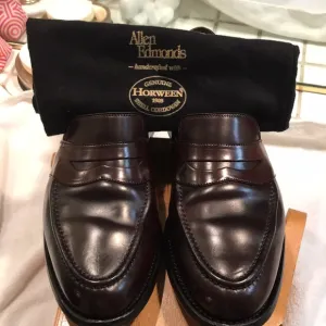 Allen Edmonds Randolph shell cordovan 4889 burgund