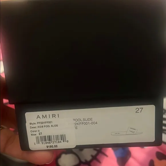 AMIRI Black Slide Sandals