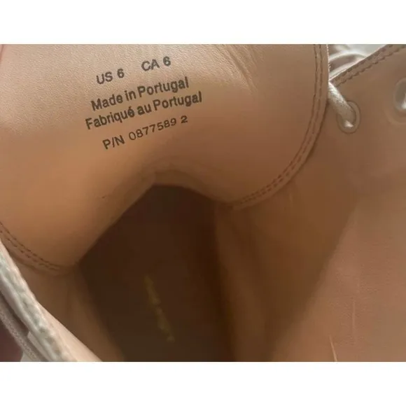 &amp; Other Stories - leather utility hiking boots / beige / Size 6, 7, 8 / NWB
