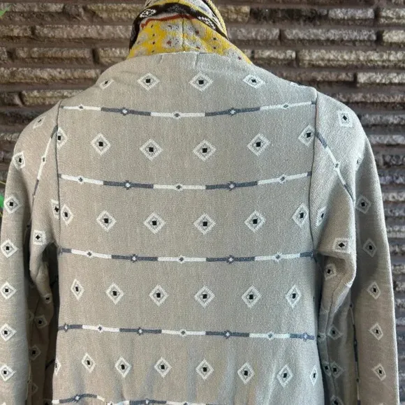 Anthropologie Freeway Southwestern Waterfall  Open Drape Cardigan Sweater