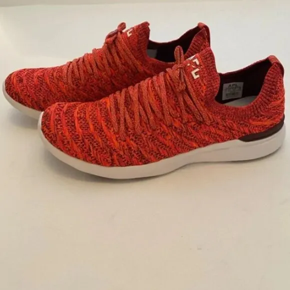 APL TechLoom Wave weave Sneakers Impulse Red White Athletic Shoes Sz 11 NEW!