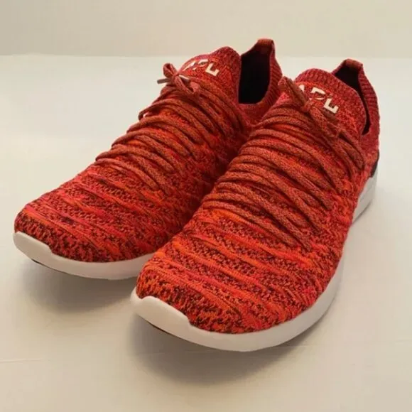 APL TechLoom Wave weave Sneakers Impulse Red White Athletic Shoes Sz 11 NEW!