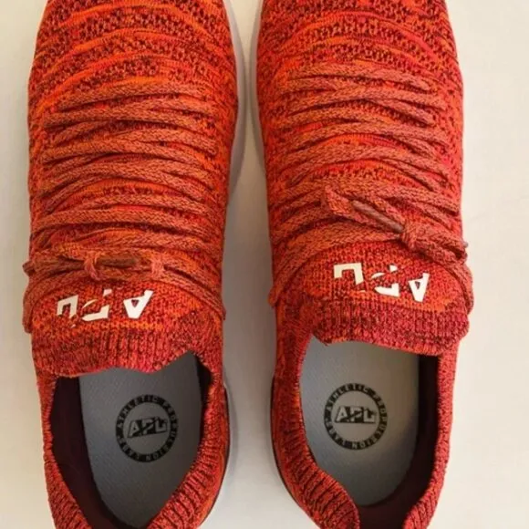 APL TechLoom Wave weave Sneakers Impulse Red White Athletic Shoes Sz 11 NEW!