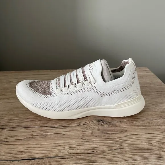 APL Women's TechLoom Breeze Running Shoes Ivory/Tan/ Chocolate Size 8.5
