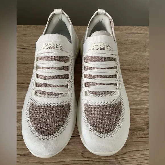 APL Women's TechLoom Breeze Running Shoes Ivory/Tan/ Chocolate Size 8.5