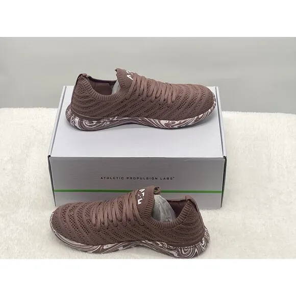 APL Womens Techloom Wave Running Shoes Sneakers Size 7 Beechwood/White/Marble