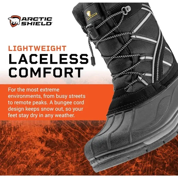 ArcticShield Balto Winter Boots Mens SZ 7 - Waterproof, Insulated, All-Terrain