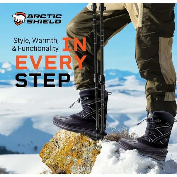 ArcticShield Balto Winter Boots Mens SZ 7 - Waterproof, Insulated, All-Terrain