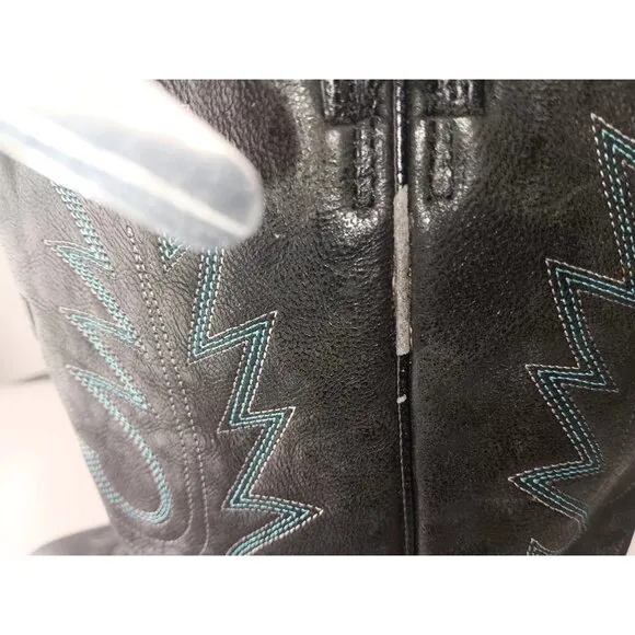 ARIAT Black Leather Round Toe Cowboy Boots Men's Size 10B Style 10011911