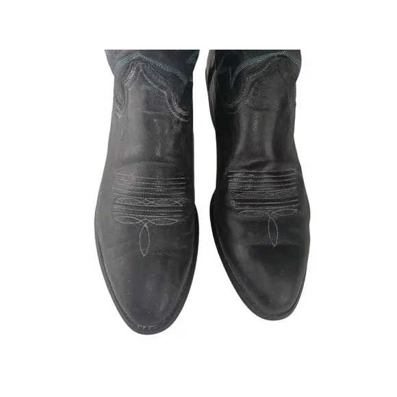 ARIAT Black Leather Round Toe Cowboy Boots Men's Size 10B Style 10011911