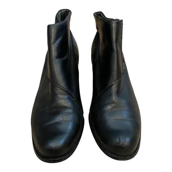Ariat Side Spat II Snap Womens Size US 8B Ankle Booties Black Leather 96305