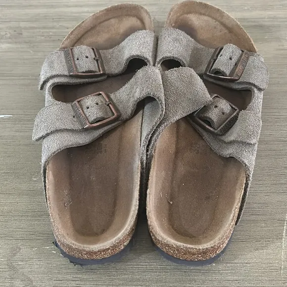 Arizona Vegan Synthetik Suede Espresso/Gray Taupe Size 39