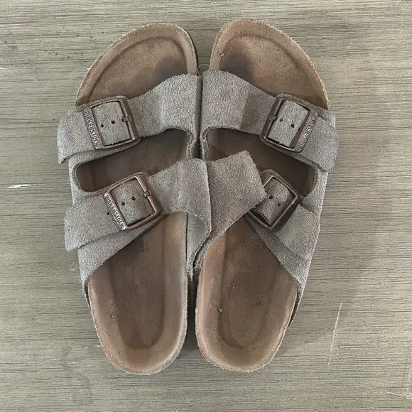 Arizona Vegan Synthetik Suede Espresso/Gray Taupe Size 39