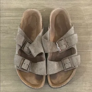 Arizona Vegan Synthetik Suede Espresso/Gray Taupe Size 39