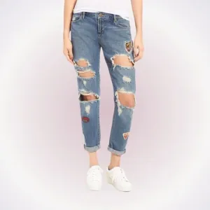 Articles of Society Patchwork Destroyed Denim Jeans | Sz 27