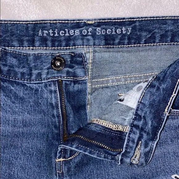 Articles of Society Patchwork Destroyed Denim Jeans | Sz 27