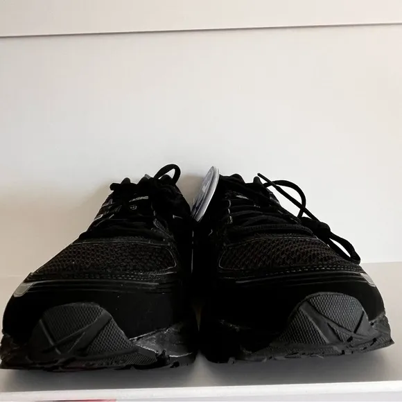 ASICS Gel-Kayano 19 DuoMax Solyte midsole T300N Black Silver Metallic Mens 14