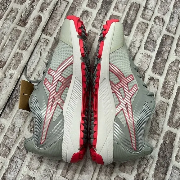 ASICS Spikeless‎ Golf Shoes Women’s 9.5 Gel Course Ace Grey Pink NEW in box