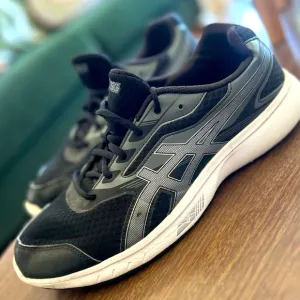 Asics Stormer Running Mens Shoes Size 12, Color: Grey/Black
