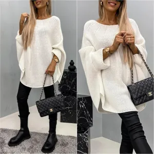 Aspen Batwing Knit Sweater - Cream