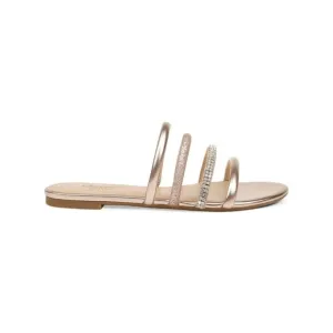 BADGLEY MISCHKA Womens Gray Nigella Ii Round Toe Slip On Slide Sandals 7 M