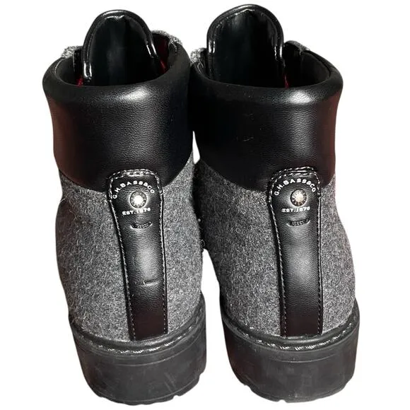 Bass Aubrey Hiking Combat Boots 8 Felt Lace Up Rustic Outdoor Country Farmcore