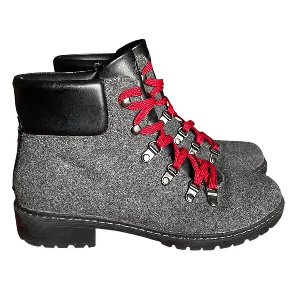 Bass Aubrey Hiking Combat Boots 8 Felt Lace Up Rustic Outdoor Country Farmcore