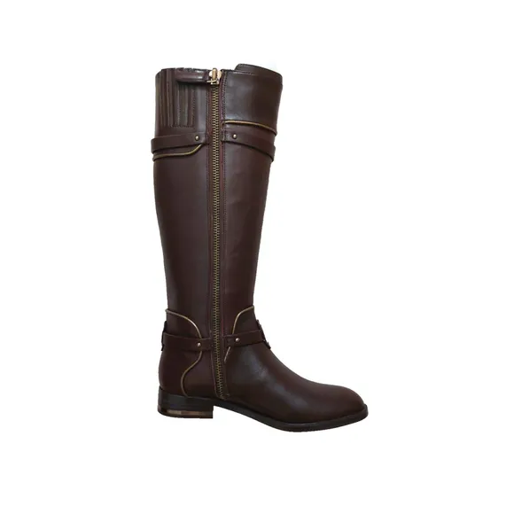 BCBGMAXAZARIA Brown Calf Leather Riding Boots Retail $398 Size 6