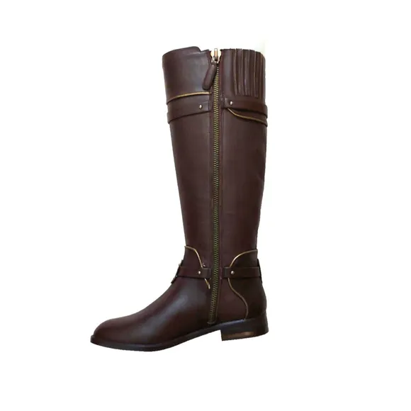 BCBGMAXAZARIA Brown Calf Leather Riding Boots Retail $398 Size 6