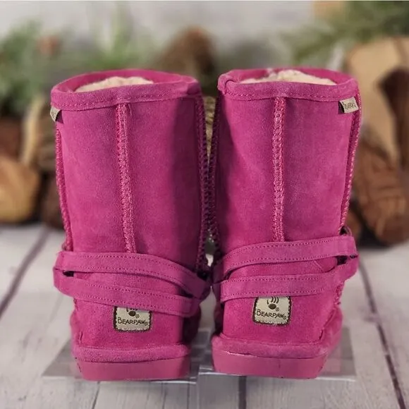 BEARPAW Girl's Adele Low Top Suede Boots