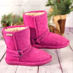 BEARPAW Girl's Adele Low Top Suede Boots