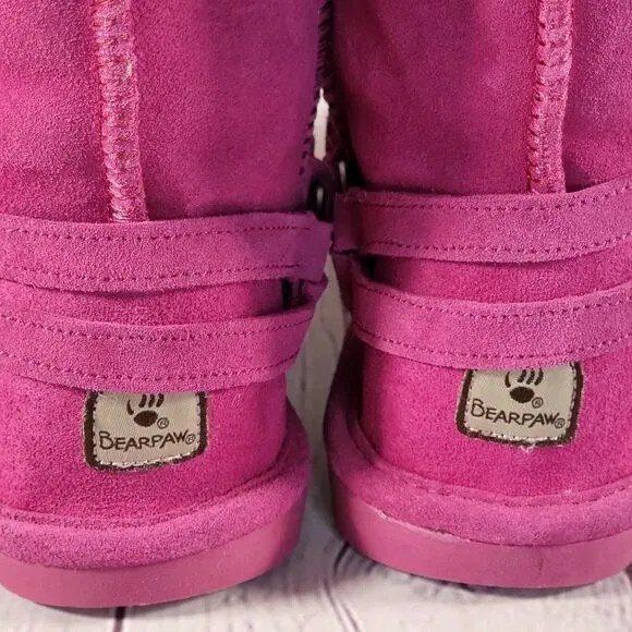 BEARPAW Girl's Adele Low Top Suede Boots