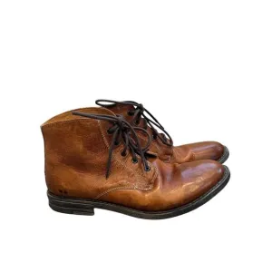 Bed Stu Hoover Brown Leather Lace-Up Dress Ankle‎ Boots Men's Size 10