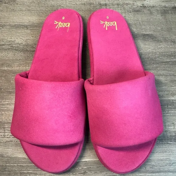BEEK Puffbird Fuschia slide sandals size 8 $280 RARE