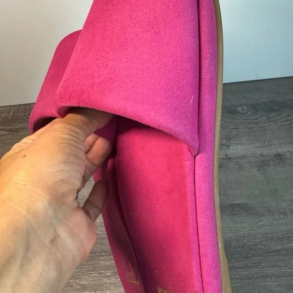 BEEK Puffbird Fuschia slide sandals size 8 $280 RARE