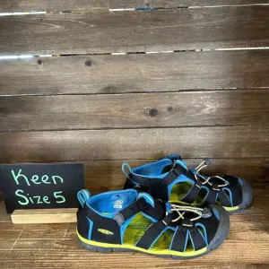 Big Kids Keen Seacamp II CNX Black‎ Casual Athletic Water Sport Sandals Size 5 Y